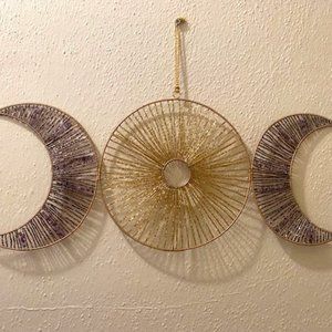 Moon wall art - sequin